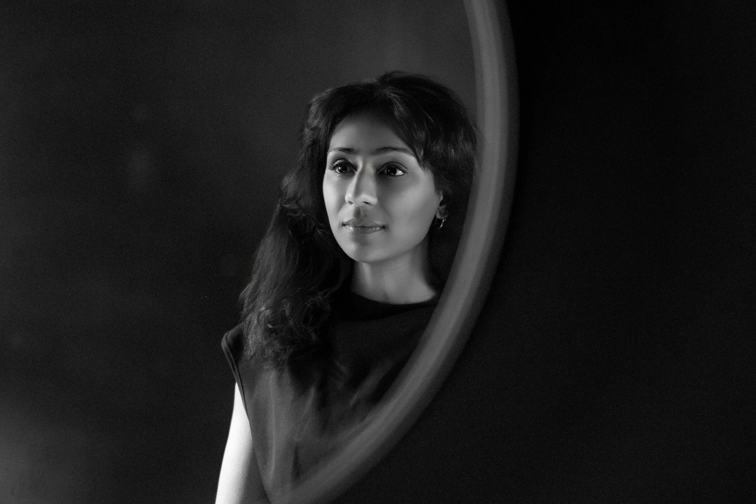 Portrait au miroir rond, séance Art & Âme